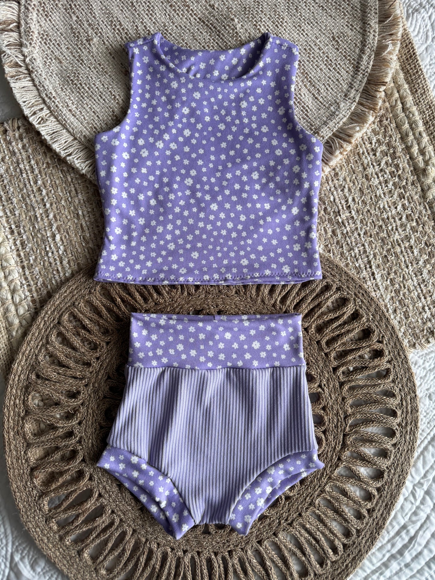 Lilac+Floral Elise Tank+Bummies